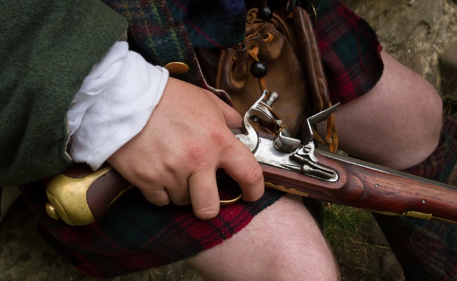 Jacobite with Flintlock Pistol